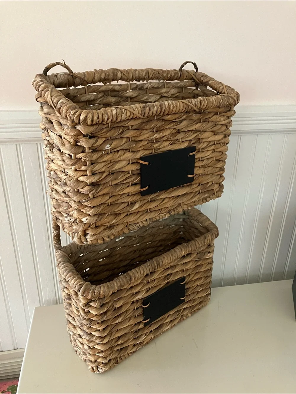 Woven Seagrass Storage Basket - Natural